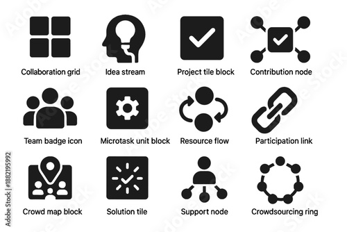 Negative flow spacing platform crowdsourcing icon icons ui vector unit team no