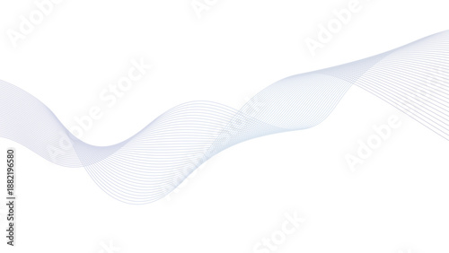 Wavy lines pattern with gradient effect flowing smoothly  abstract design element