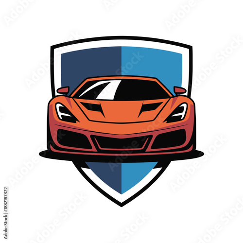 Racing Car Mascot Logo Design