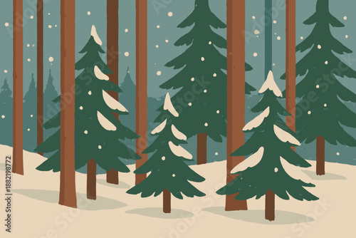 Textured warm sustainable no vector characters layout icon minimal captions clean snowy