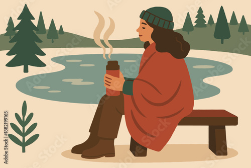 Colors warm any serenity no labels winter vector numbers models icon geometric