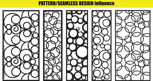 And circular pattern seamless influence circles abstract
