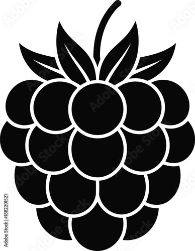 Blackberry silhouette illustration