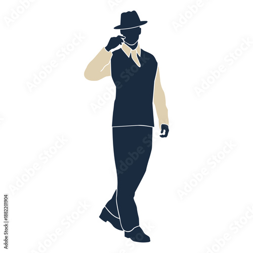 Duotone 20s man sweater vest