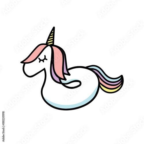 Unicorn pool floaty