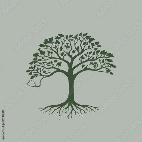 Tree with stethoscope