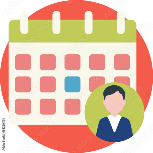 Represents scheduling important career milestones, such as interviews, promotions, or performance reviews.