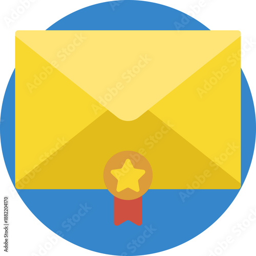 A symbol of job-related communication, representing applications, offers, and professional messages.