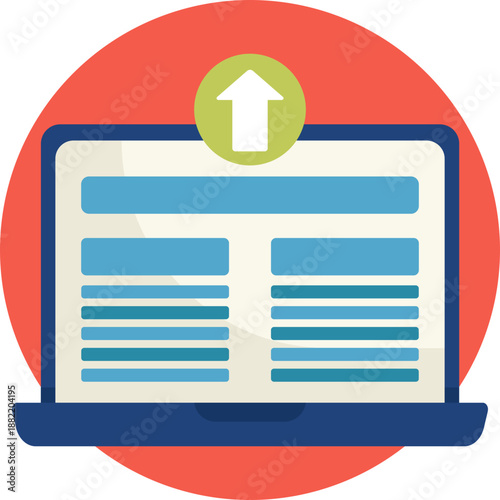 A laptop icon symbolizing remote work opportunities and digital career growth.