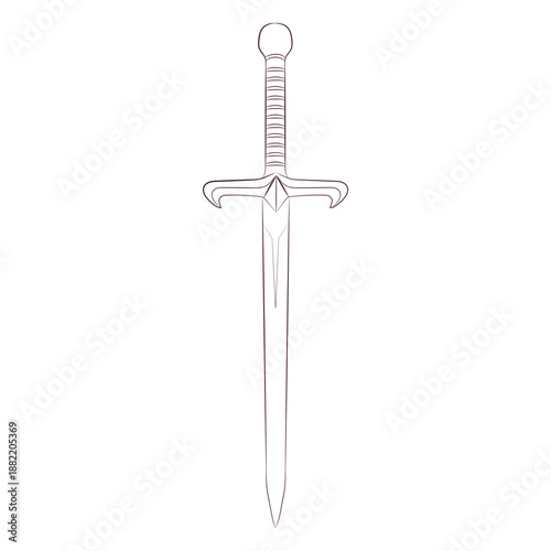 Sword line art