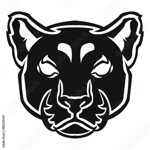Panther head high contrast