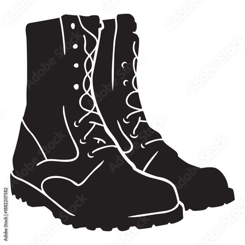 Soldier army combat boots
