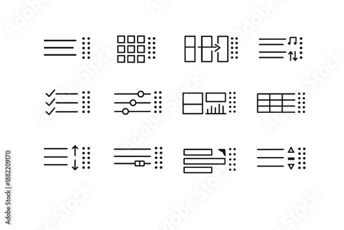 Icon widget dashboard reorder field navigation vector row generation menu sortable image