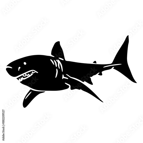 Shark sea animal cut out