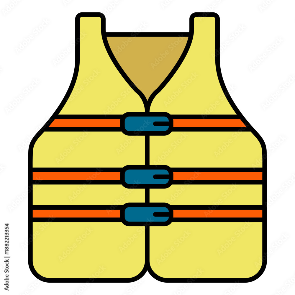 Fototapeta premium Yellow lifeguard vest