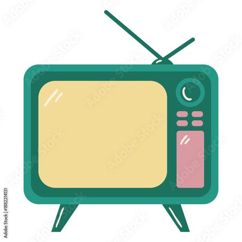 Vintage glossy television