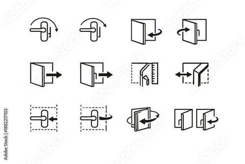 Image clearance planning icon generation window logic outward direction calm inward vector