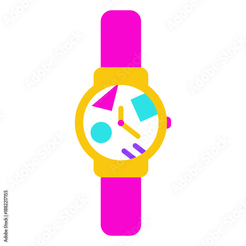 80s watch flat