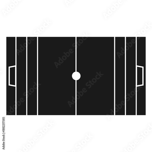Waterpolo court cut out
