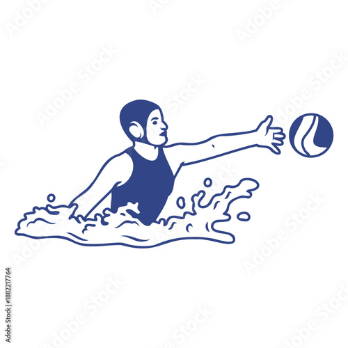 Waterpolo sport player girl