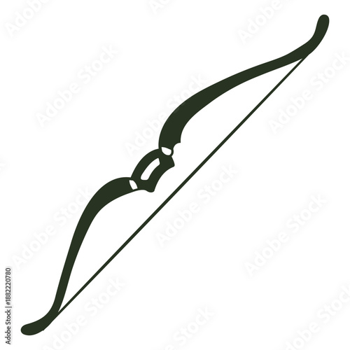 Small bow silhouette archery