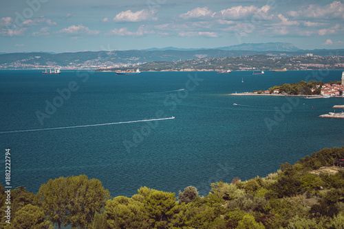 Vászonkép Portoroz marina Slovenia
