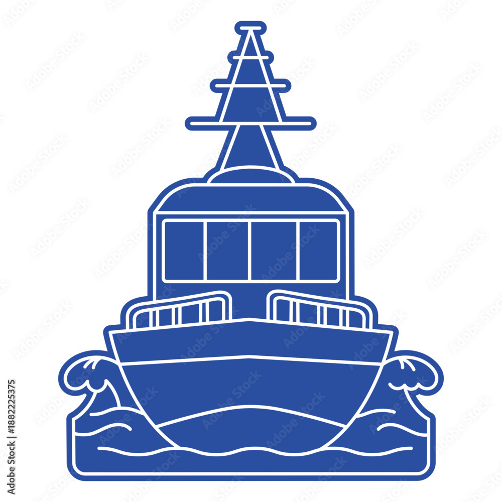 Obraz premium Big ship cut out transport