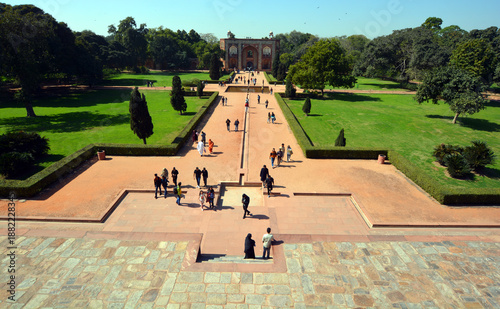 Fotografia Humayun's tomb is the tomb of the Mughal Emperor Humayun in Delhi, India