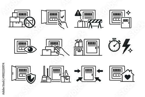 Unobstructed fuse logic vector awareness icon readiness box blockage remove