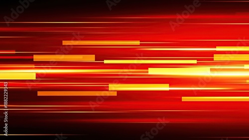 Dynamic red and yellow lines