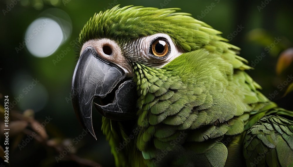 Obraz premium Green Parrot