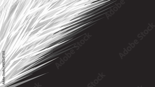 Dynamic white streaks on a dark background, creating a sense of motion and energy from an abstract viewpoint