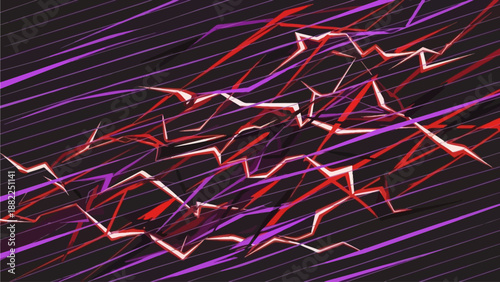 Abstract Neon Light Trails in Motion Graphics with Bright Colors and Illuminated Lines