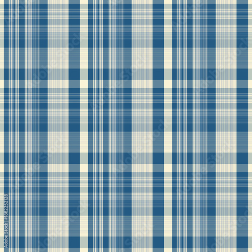 Wallpaper Mural Blue Floral Plaid Seamless Repeat Torontodigital.ca