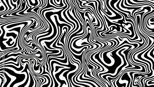 Abstract digital illustration of flowing patterns and shapes in a dynamic, high-contrast visual representation