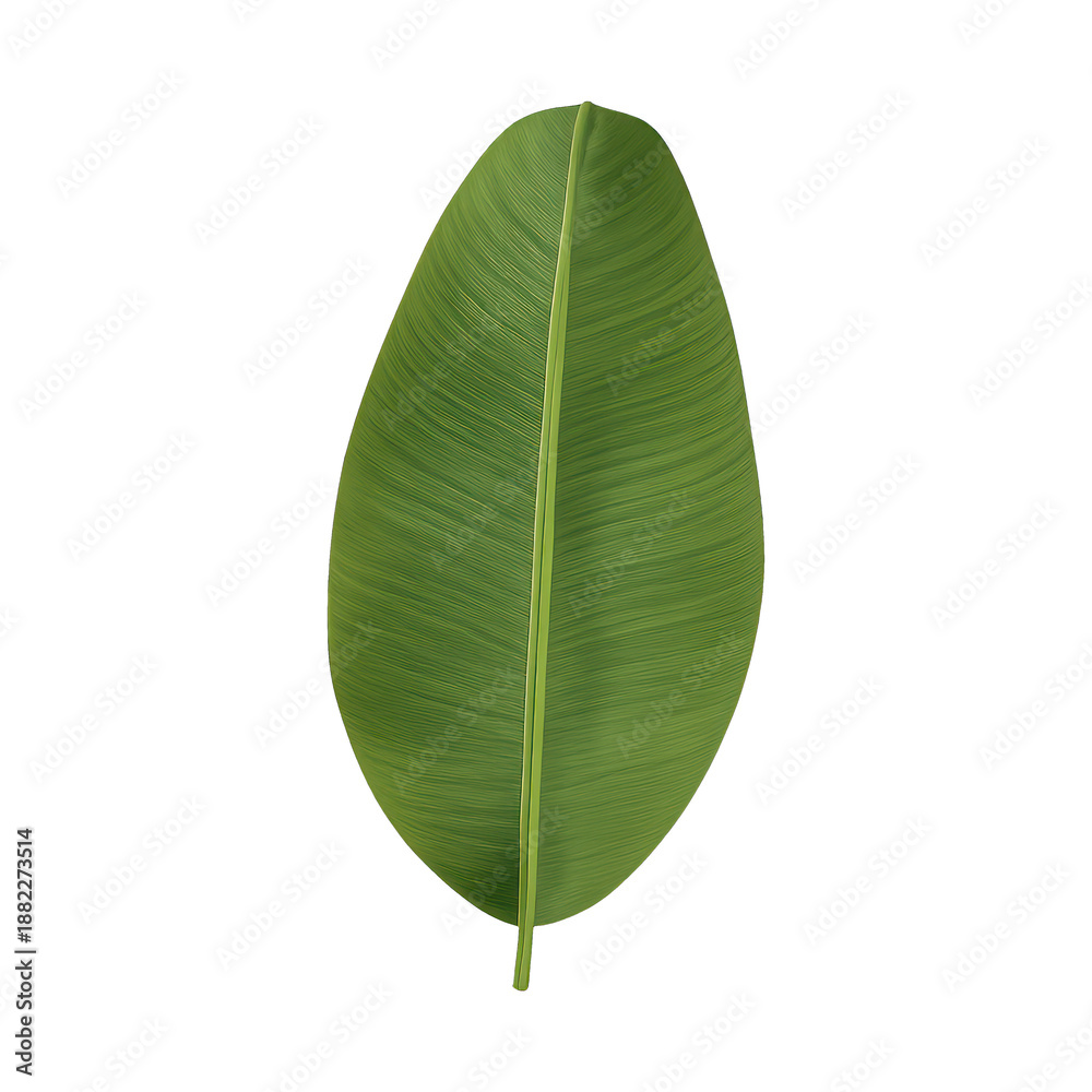 Obraz premium PNG Vibrant green tropical leaf