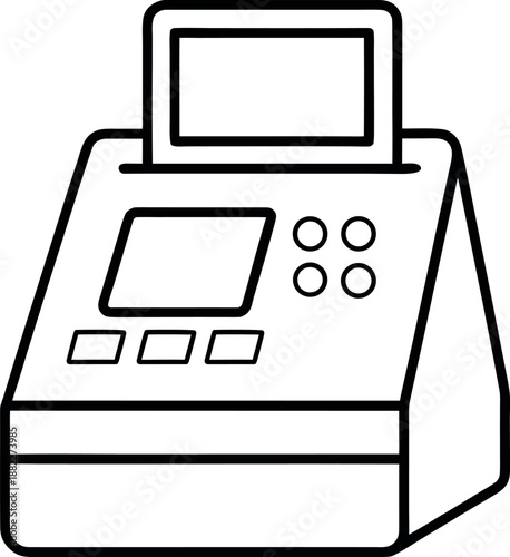 Spectrophotometer Icon for Scientific Measurement and Laboratory Analysis