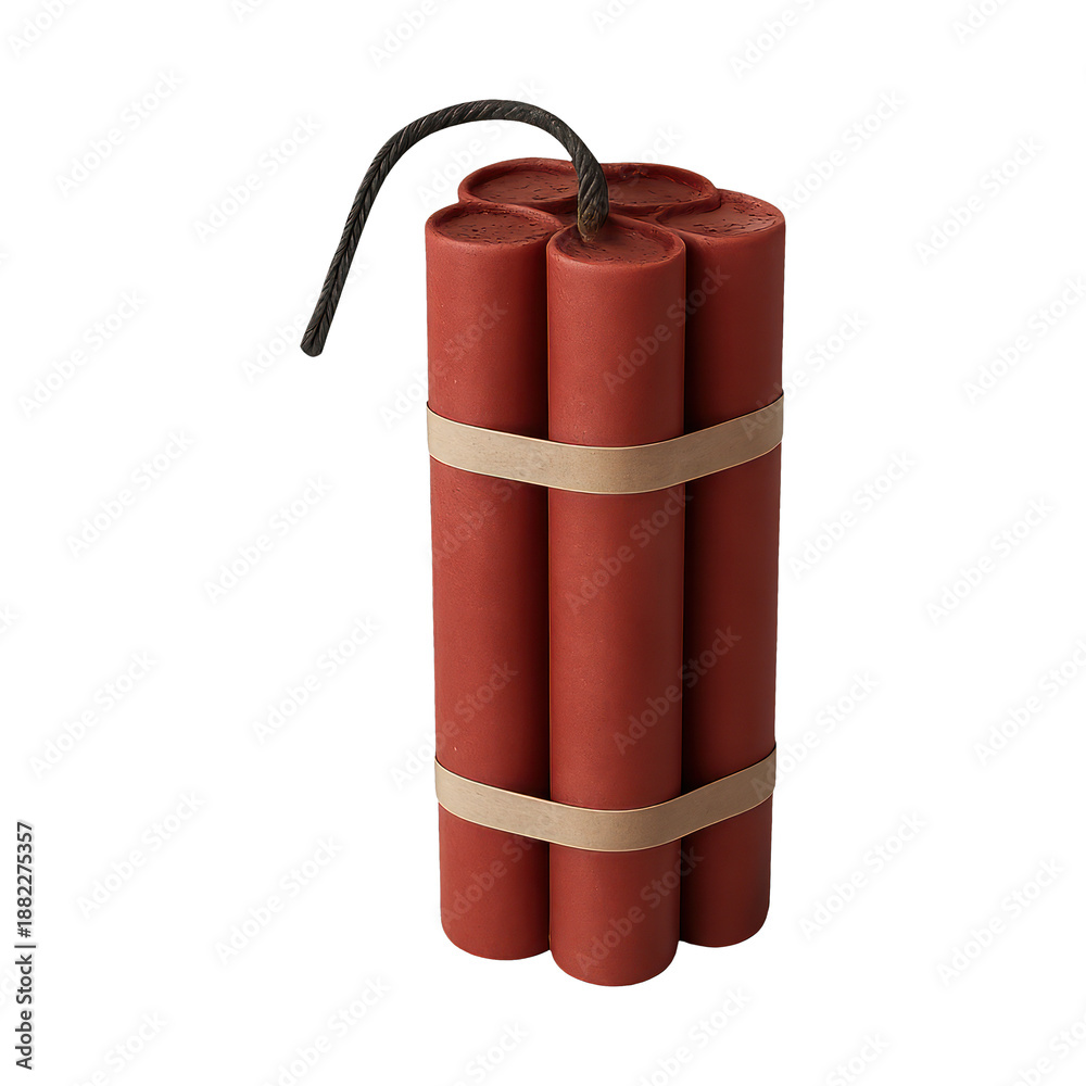 Obraz premium PNG Explosive dynamite bundle illustration.