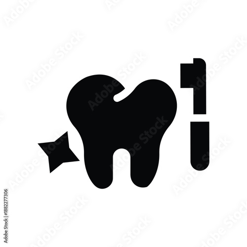 dental care glyph icon illustration vector graphic.eps