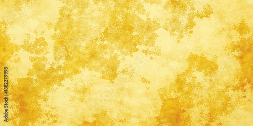 Antique yellow grunge background featuring a textured vintage paper design with aged brown parchment patterns and a dirty retro wall backdrop for an old artistic illustration