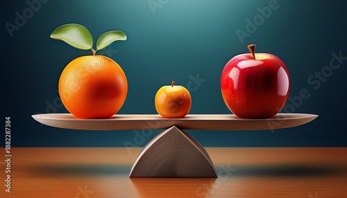 metaphorical comparison of apples and oranges exploring balance and contrast in fruit imagery