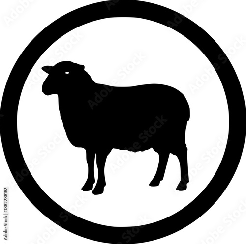 sheep silhouette
