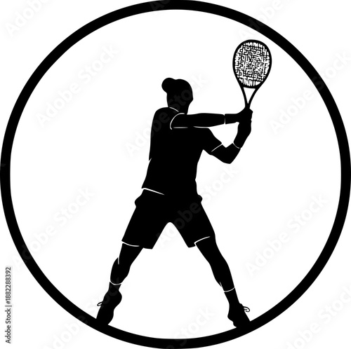 Tennis Player Silhouette
