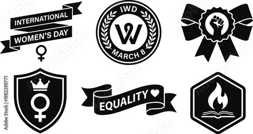 Purple ribbon collection for women empowerment and unity