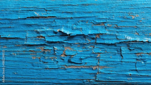 Distressed Blue Painted Wood Texture