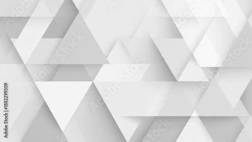 Modern abstract geometric white triangle pattern