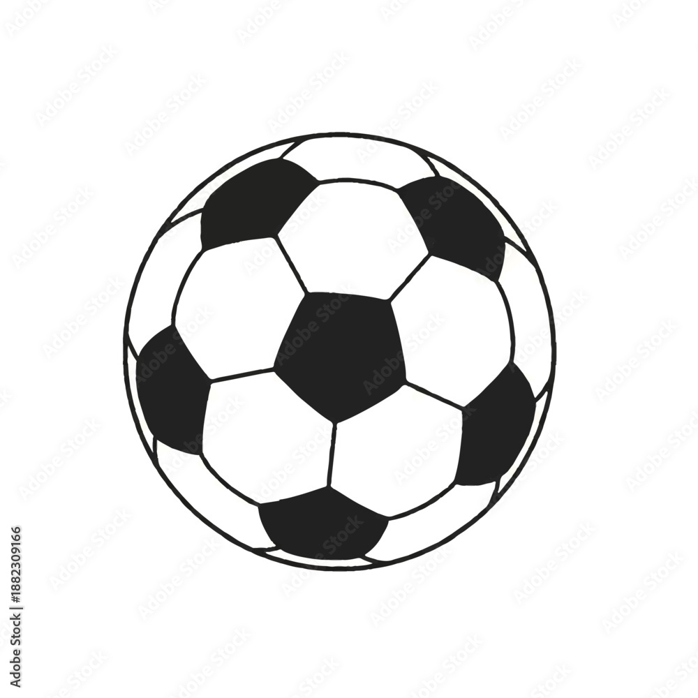 Fototapeta premium Classic Soccer Ball Icon