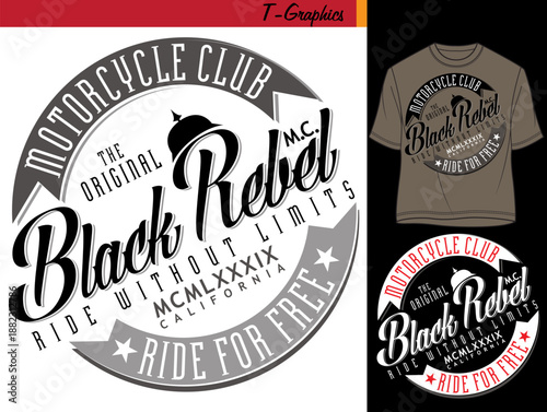 Black Rebel Motorcycle Club Vintage Biker Badge