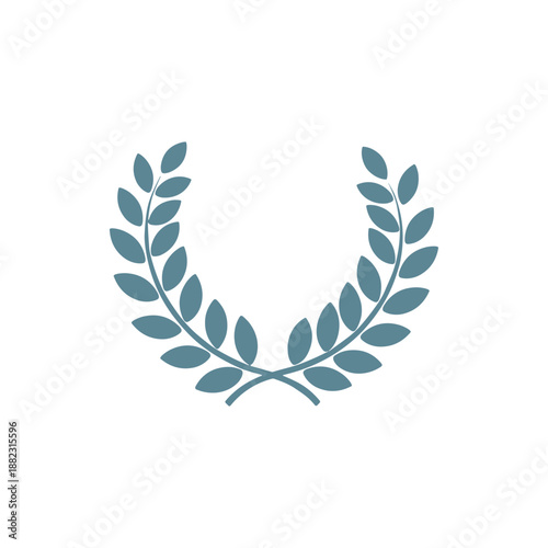 Laurel Wreath Symbol Illustration Design Element.