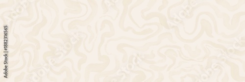 Slika na platnu Warm beige abstract topographic pattern with layered wavy lines and soft depth,